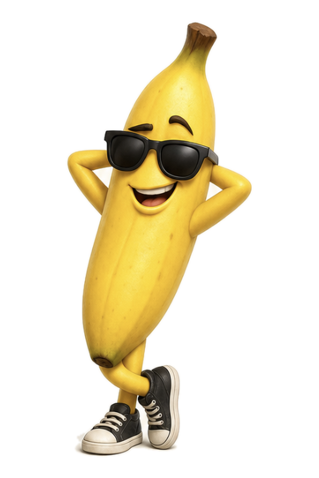 Illustration of a cheerful banana, the Mr.Banana Alarm mascot on Cool Alarms
